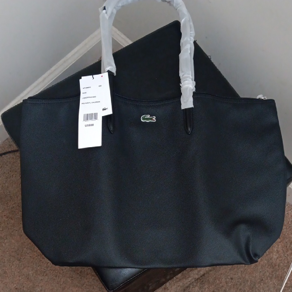 Lacoste Elegant Black Handbag